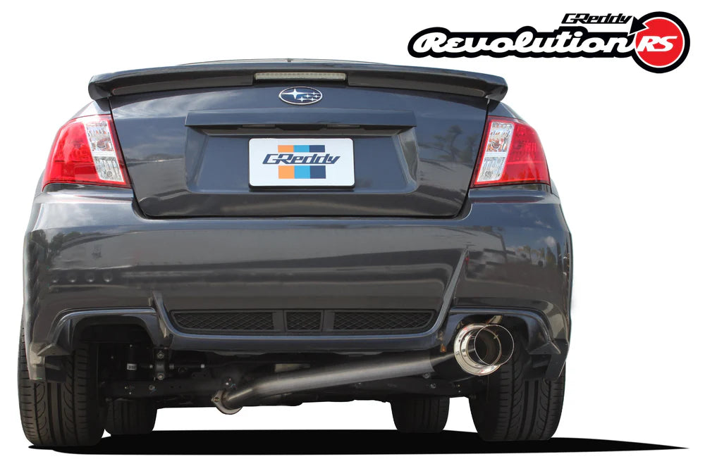 Greddy 11-14 Subaru WRX/STI (Sedan) 76mm Single Side Cat-Back Revolution RS Exhaust
