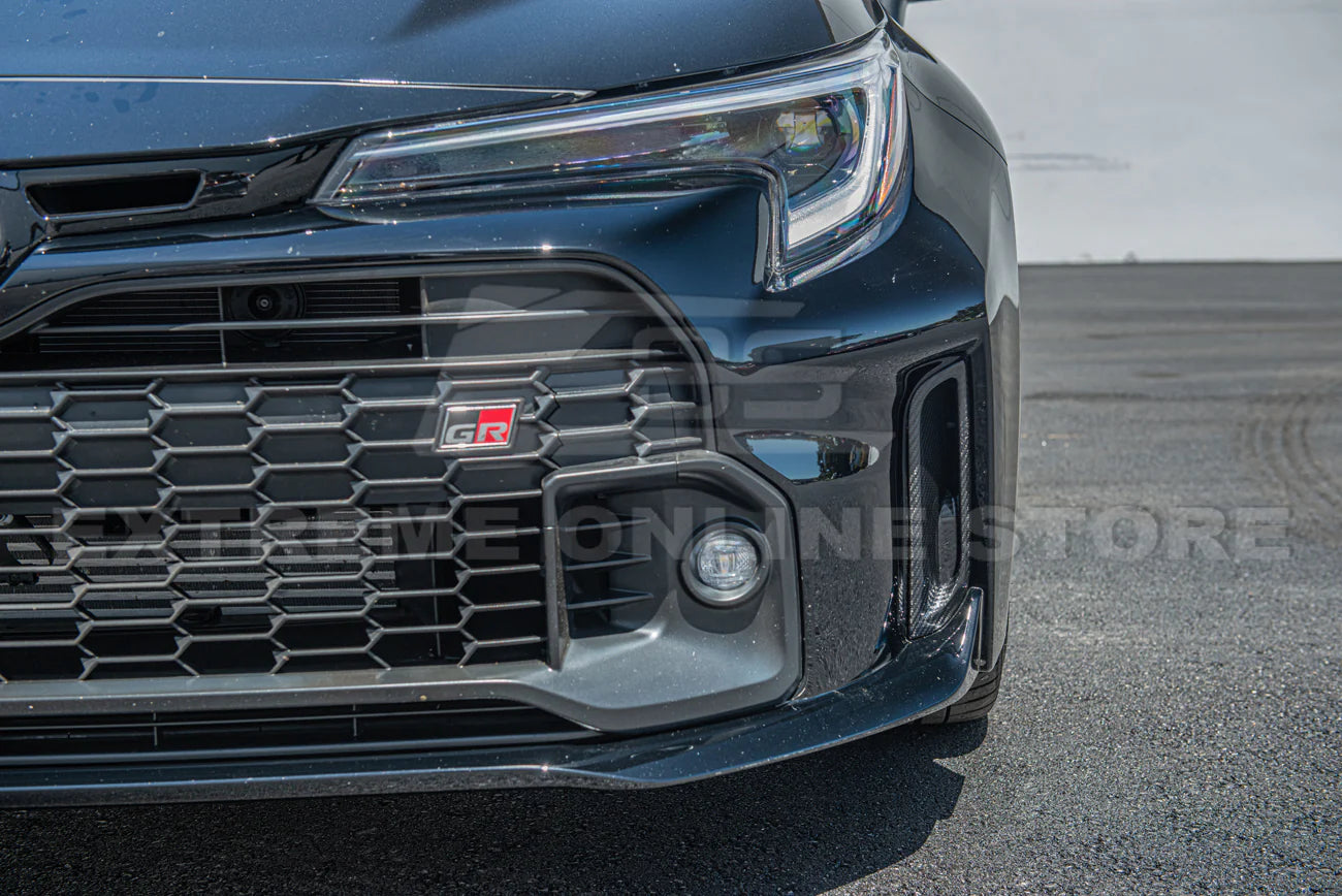 EOS 2023-24 GR Corolla Front Bumper Garnish - Carbon Fiber