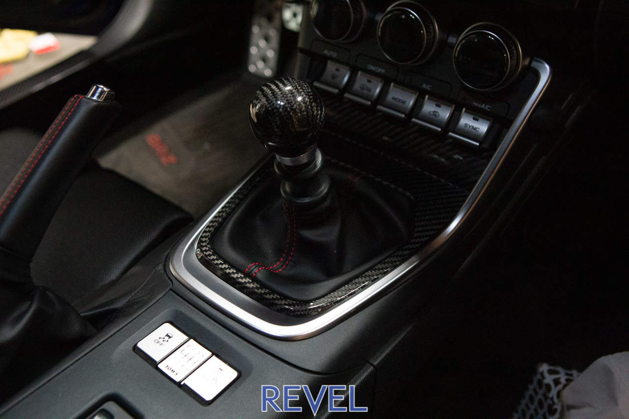 Revel GT Dry Carbon 2022 Toyota GR86 / Subaru BRZ Shifter Panel Cover - 1 Piece