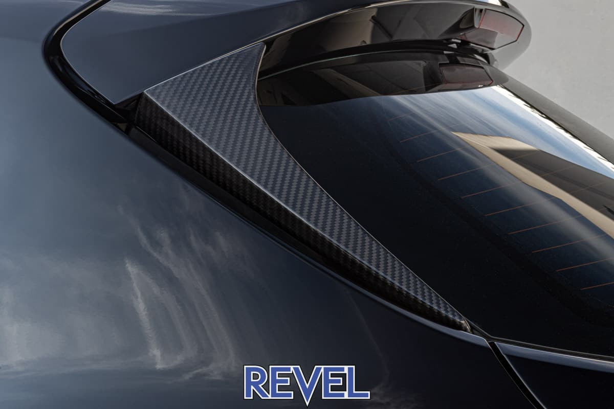 Revel GT Dry Carbon Rear Window Side Spoiler Covers 2023 Toyota GR Corolla - Pair