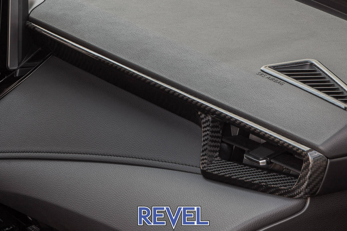 Revel GT Dry Carbon Front A/C Dash Panel Covers 2023 Toyota GR Corolla - 3 Pieces