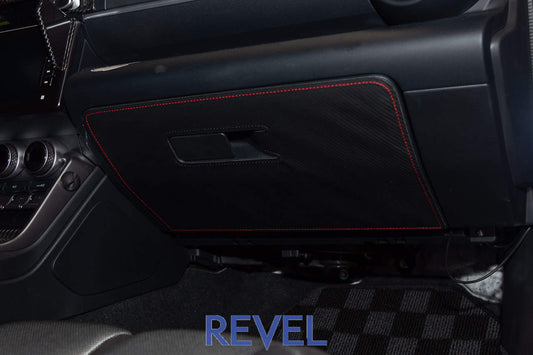 Revel GT Design Glove Box Cover (Red Stitch) 2022 Toyota GR86/Subaru BRZ - 1 Piece