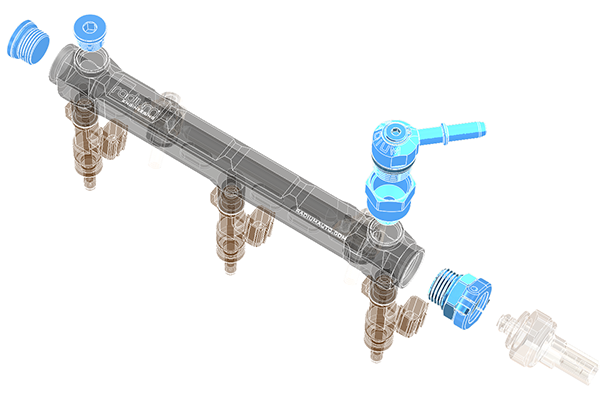 Radium Engineering Toyota G16E-GTS Fuel Rail