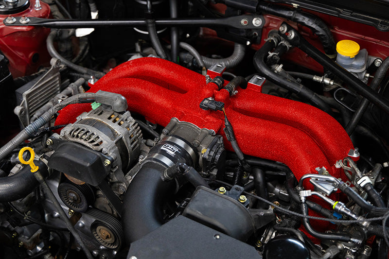 Red Intake OTL Wrinkle Red Intake Manifold - 2013-2024 Subaru BRZ / Toyota GR86 ...