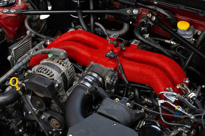 OTL Wrinkle Red Intake Manifold - 2013-2024 Subaru BRZ / Toyota GR86 / 13-16 Scion FR-S