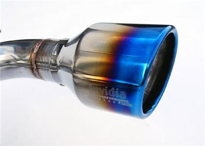 Invidia Subaru BRZ / Scion FRS Q300 w/ Rolled Titanium Tips Cat- Back Exhaust (Blue Edge)