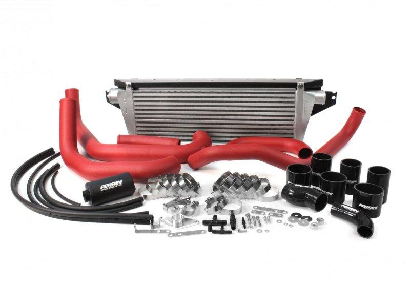 PERRIN 08-14 Subaru WRX Front Mount Intercooler Boost Tubes + Hardware - Black Tubes