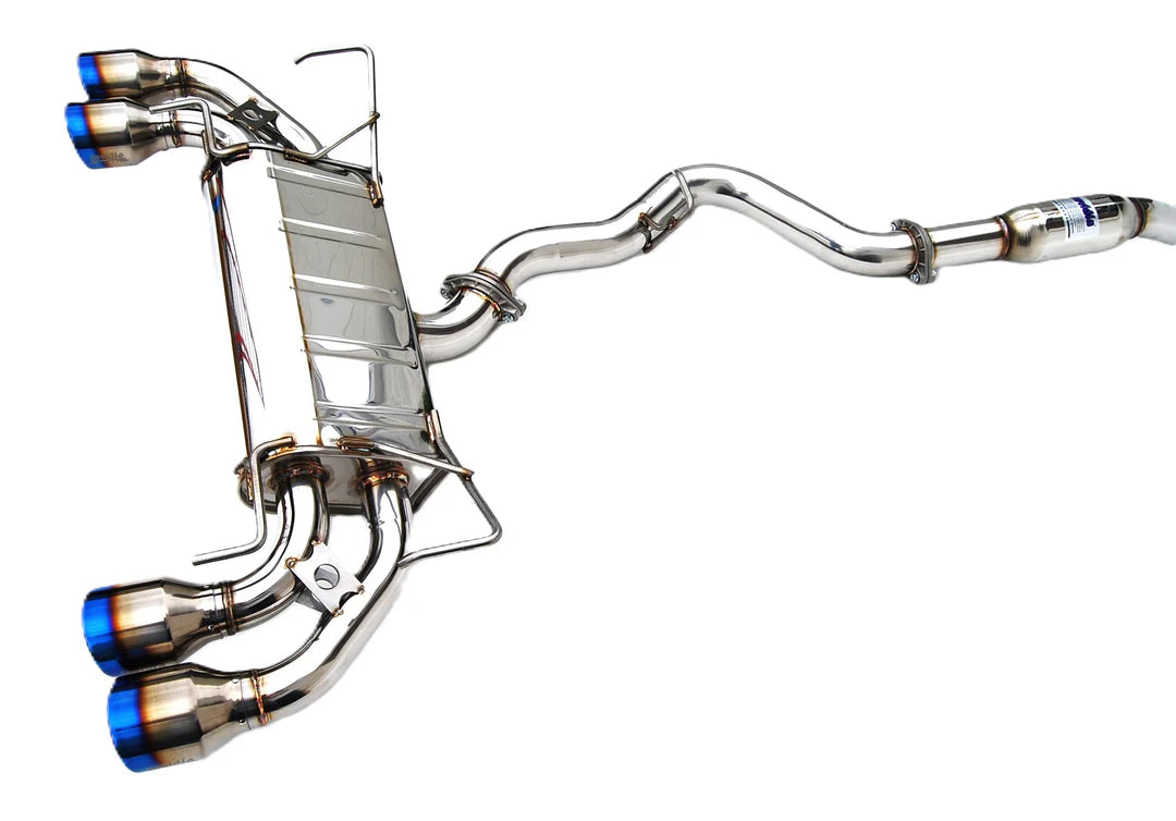 Invidia 08-11 STi Hatch / 11 WRX Hatch Dual Q300 Titanium Tip Cat-back Exhaust