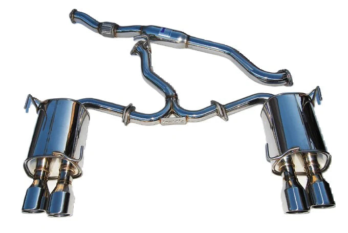 Invidia 15+ Subaru WRX/STI 4Dr Q300 Twin Outlet Rolled Stainless Steel Quad Tip Cat-Back Exhaust