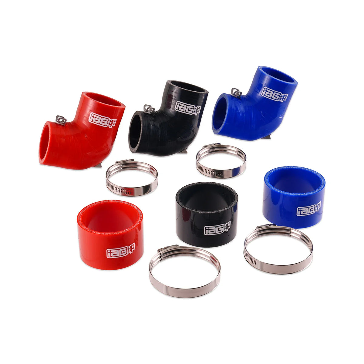IAG “Stock” Top Mount Intercooler Coupler Kit for 2004-21 Subaru STI