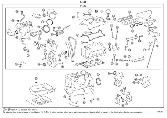 OEM Toyota GR Corolla Engine Overhaul Gasket Kit