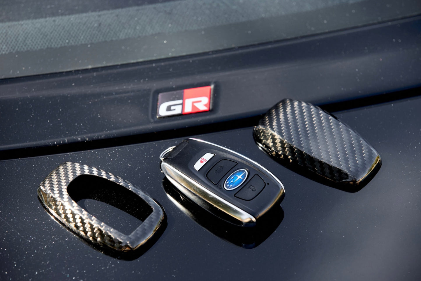 Driven.Media Carbon Fiber Key Fob Cover - 2022+ Toyota GR86 / Subaru BRZ & WRX