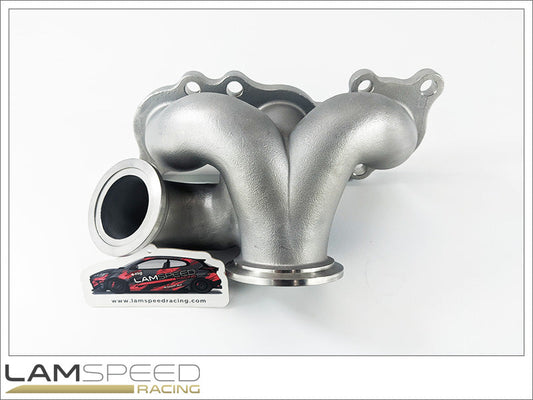 Lamspeed Racing SS347 Cast Stainless Steel V Band, 45mm External Wastegate Toyota GR Yaris / Corolla G16E-GTS Turbo Exhaust Manifold