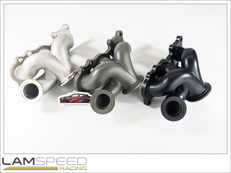 Lamspeed Racing SS347 Cast Stainless Steel V Band, 45mm External Wastegate Toyota GR Yaris / Corolla G16E-GTS Turbo Exhaust Manifold