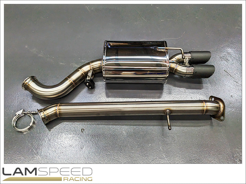 Lamspeed Racing MC SS304 Stainless Steel Centre Exit Catback Exhaust - 2022+ Toyota GR Corolla