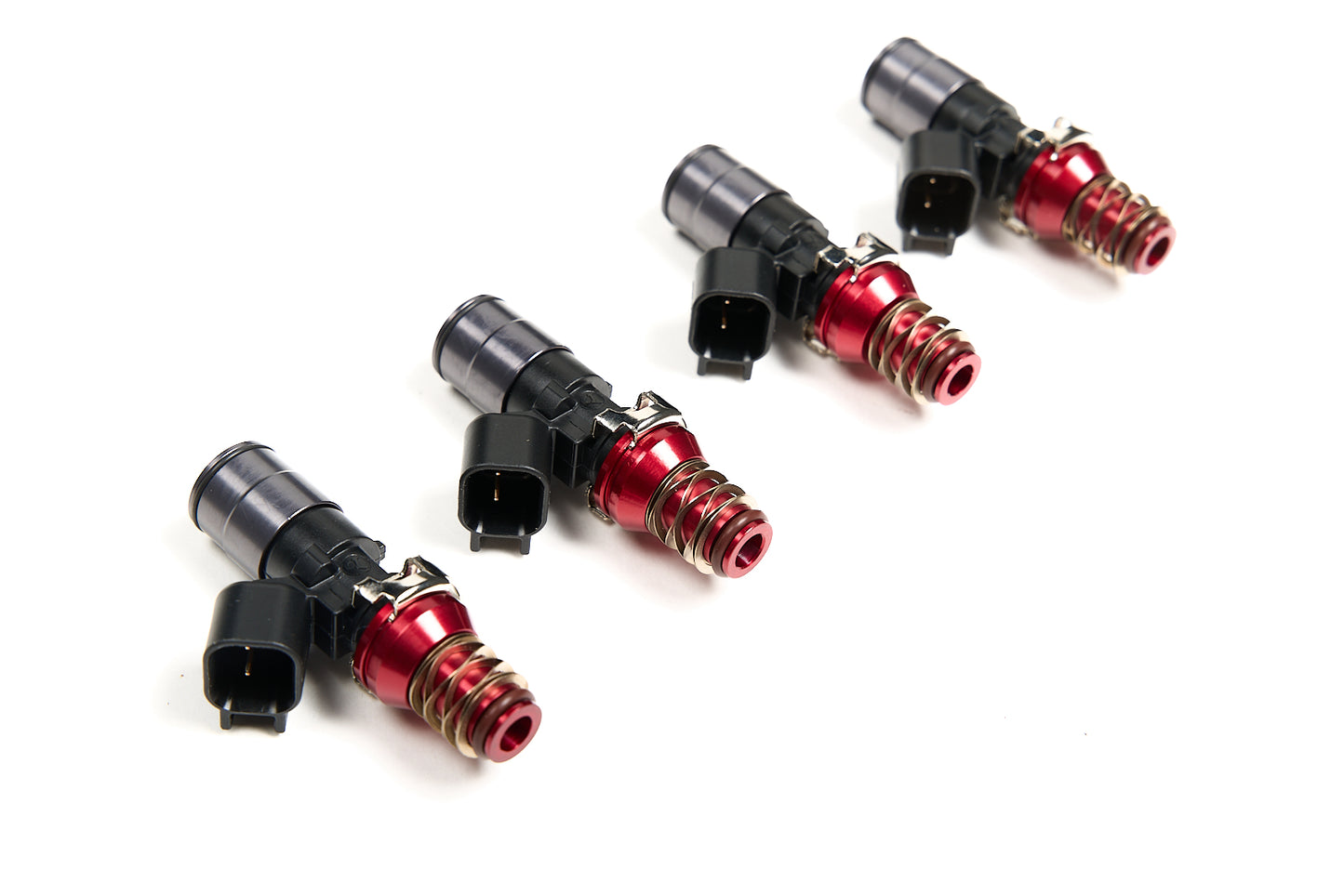 Injector Dynamics ID1050X Injectors WRX-16B Bottom Adaptors 11mm (Red) Adaptors (Set of 4)