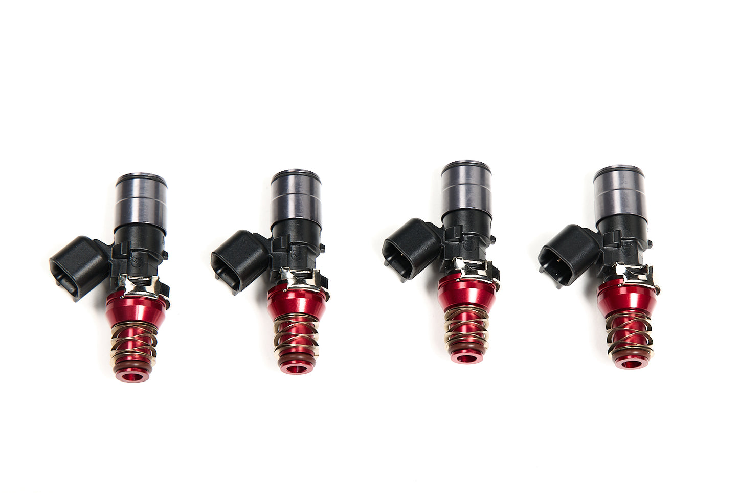 Injector Dynamics ID1050X Injectors WRX-16B Bottom Adaptors 11mm (Red) Adaptors (Set of 4)