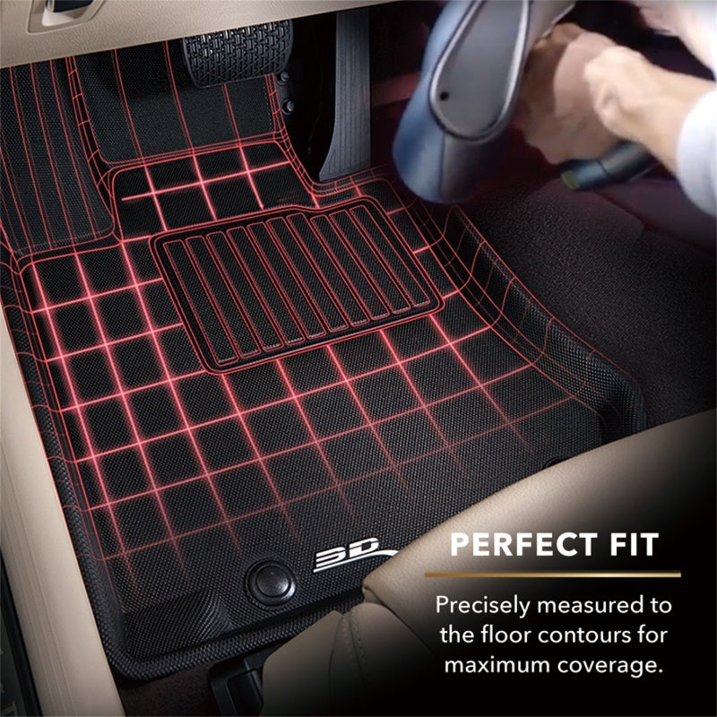 3D MAXpider 08-11 Subaru Impreza / WRX / 08-14 WRX Kagu 1st & 2nd Row Floormats - Black