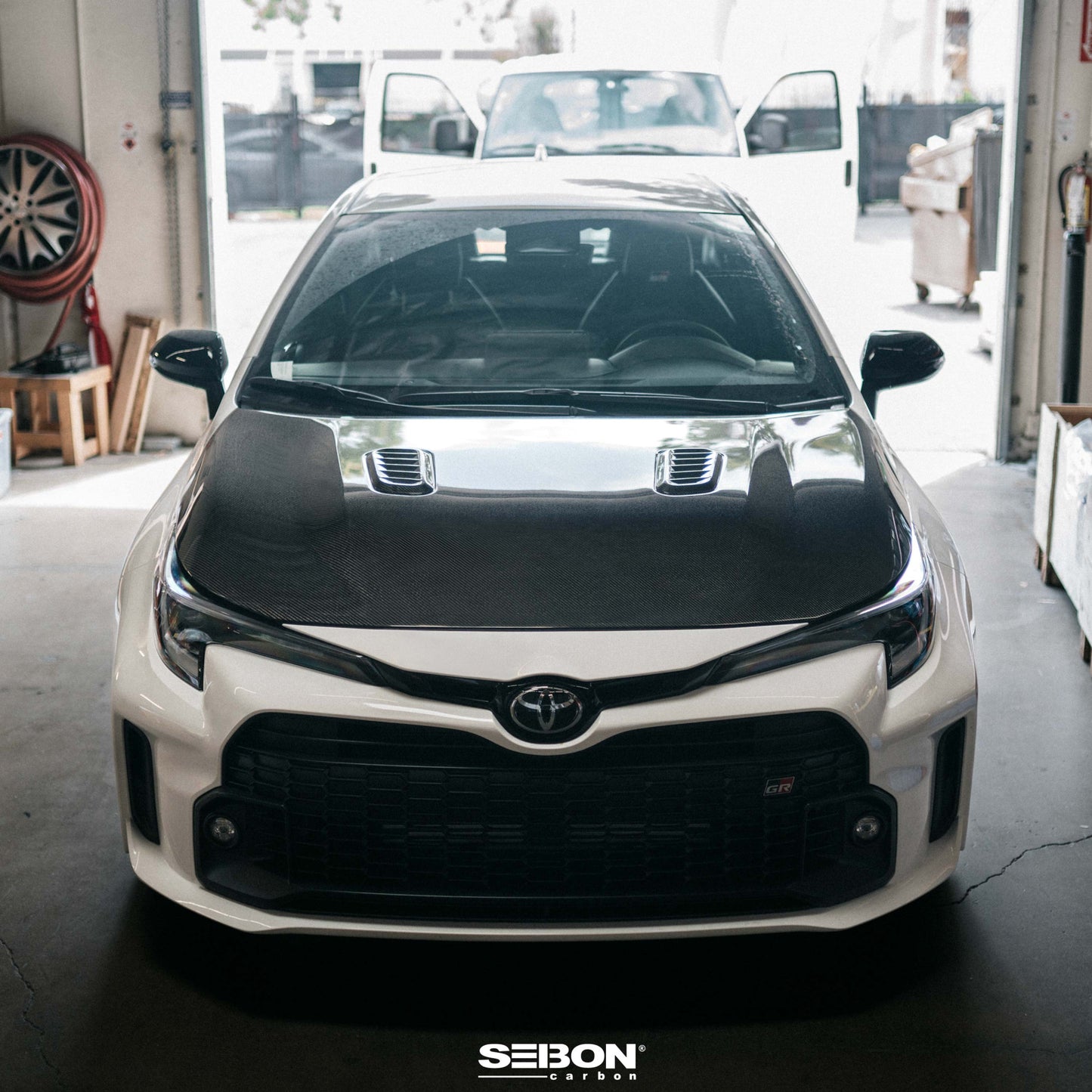 Seibon 2023 Toyota GR Corolla OE-Style Carbon Fiber Hood - Gloss Finish