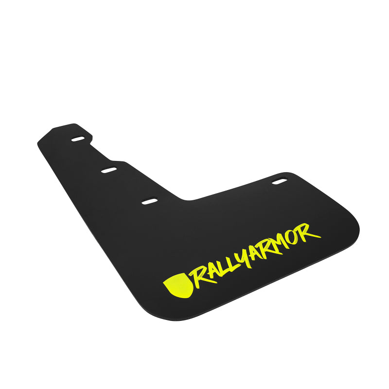 Rally Armor 15-21 Subaru WRX &amp; STI Black Mud Flap Verde Logotipo de fuente alterado